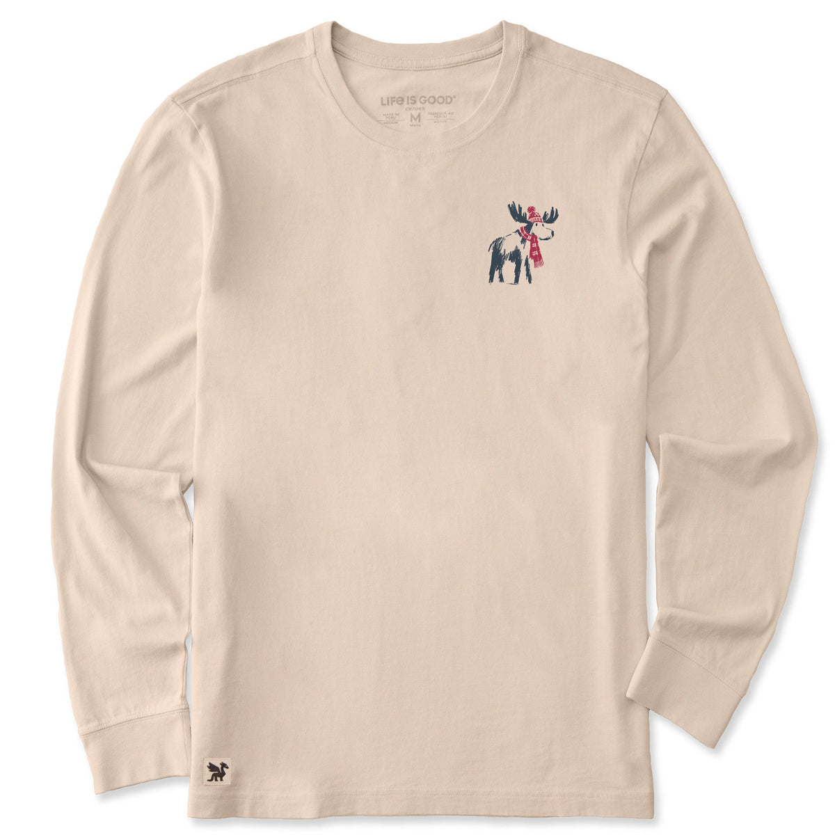 Men's Cozy Moose Long Sleeve Crusher Tee