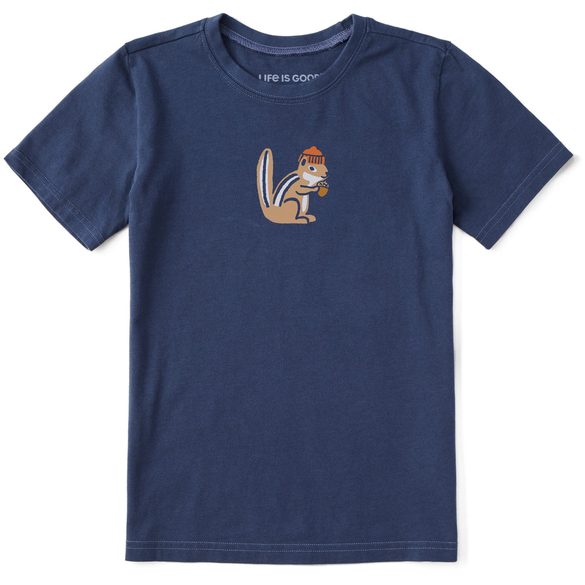 Kids Cozy Chipmunk Short Sleeve Crusher Tee
