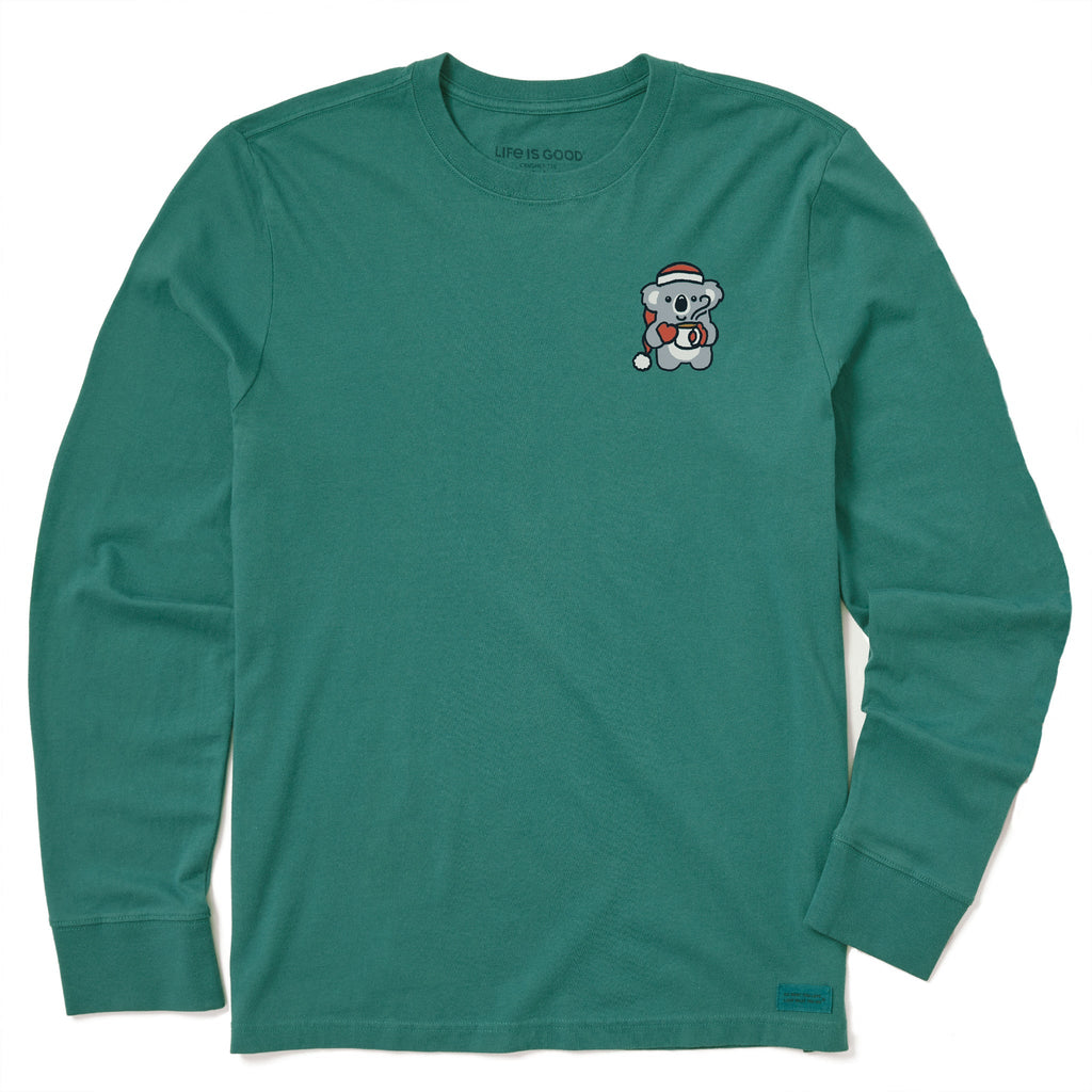 Men's Cozy Koala Long Sleeve Crusher Tee