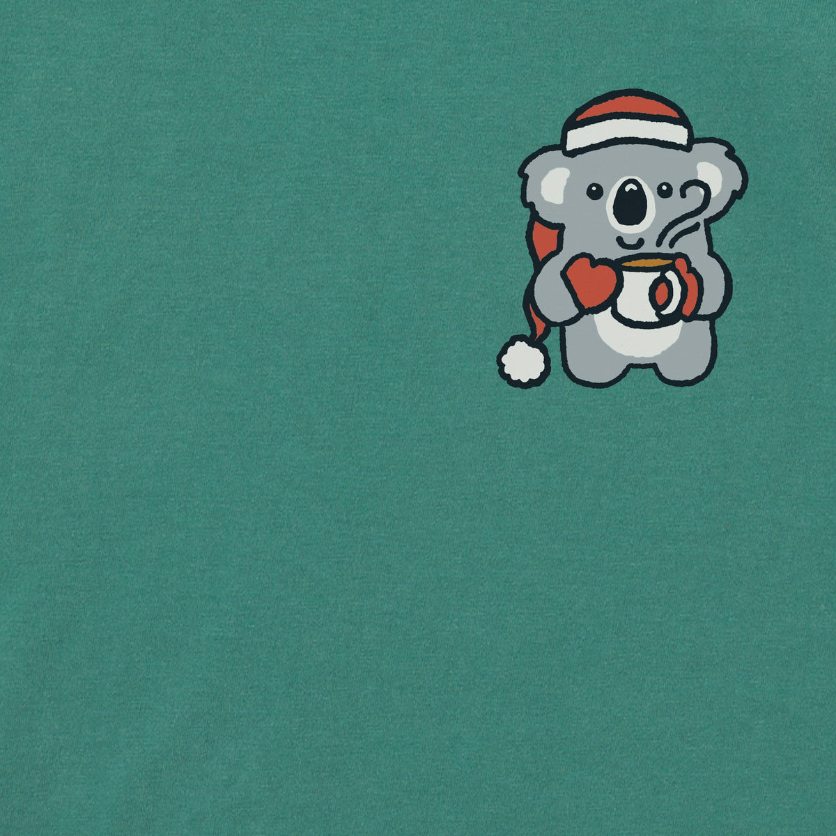 Men's Cozy Koala Long Sleeve Crusher Tee