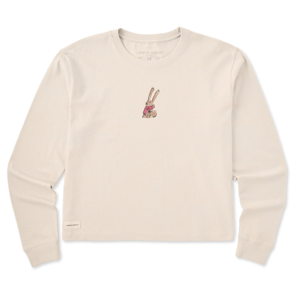 Women's Cozy Rabbit Long Sleeve Crusher Boxy Tee product image 1