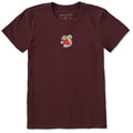 Women's Cozy Squirrel Short Sleeve Crusher Tee