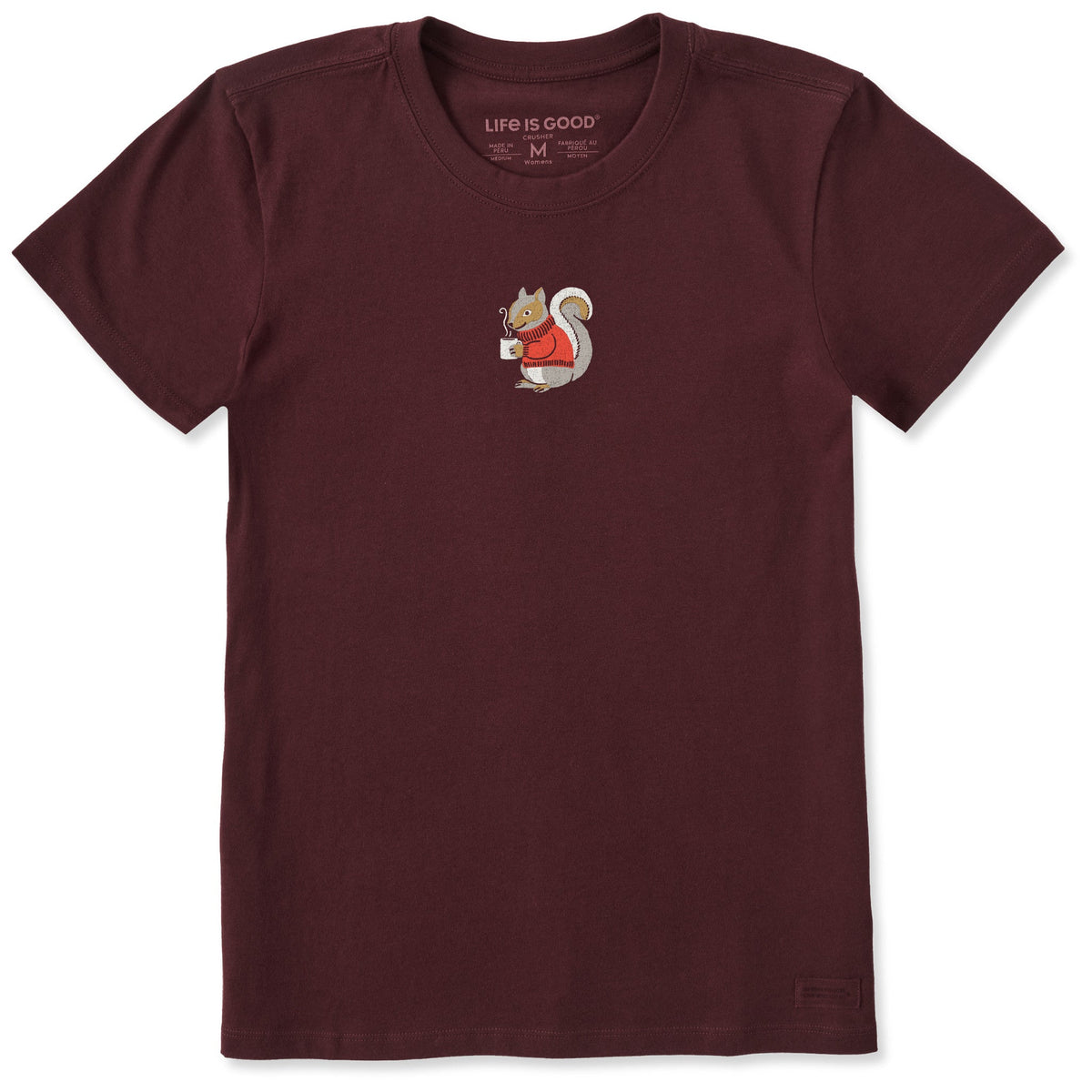 Women's Cozy Squirrel Short Sleeve Crusher Tee
