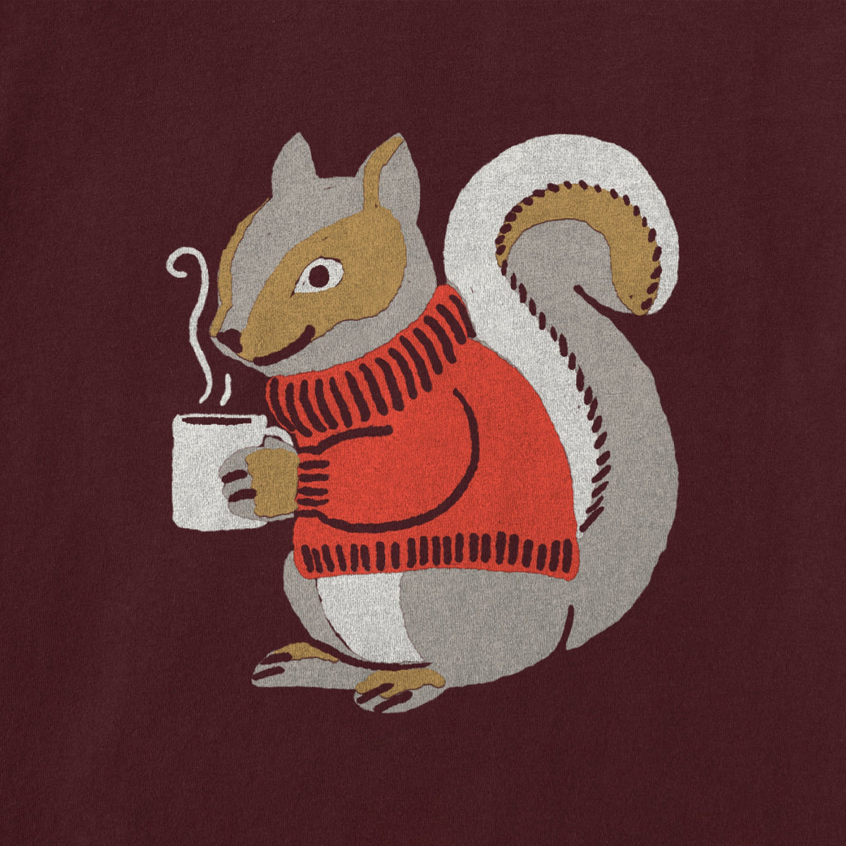 Women's Cozy Squirrel Short Sleeve Crusher Tee