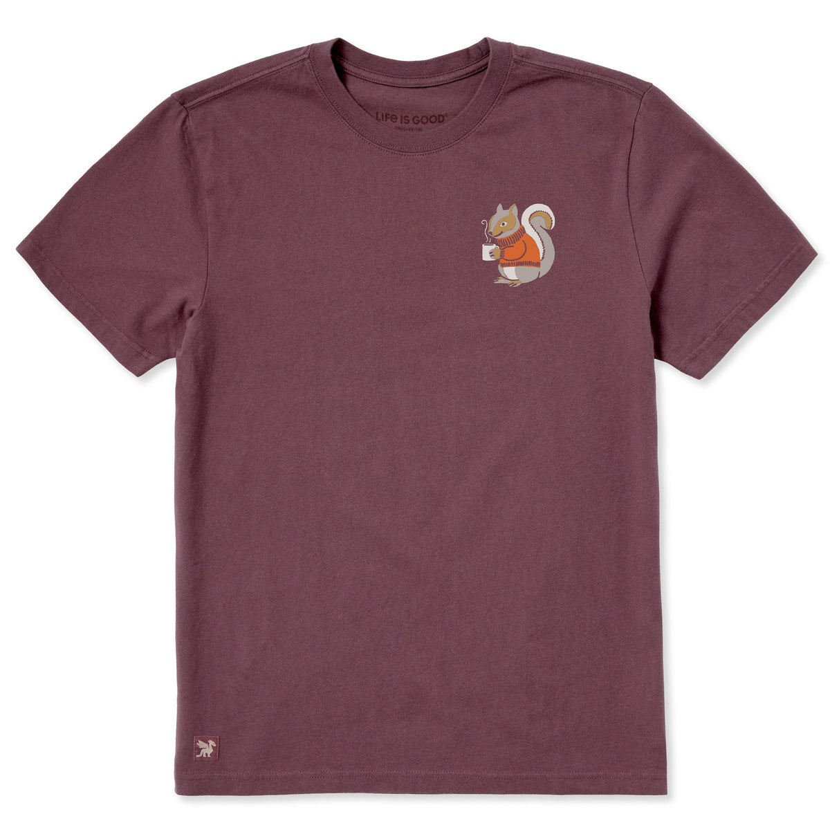 Men's Cozy Squirrel Short Sleeve Crusher Tee