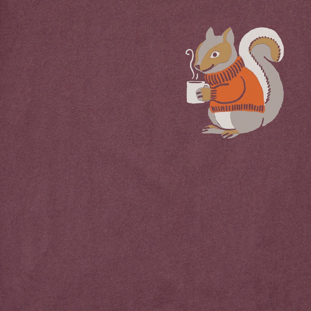 Men's Cozy Squirrel Short Sleeve Crusher Tee