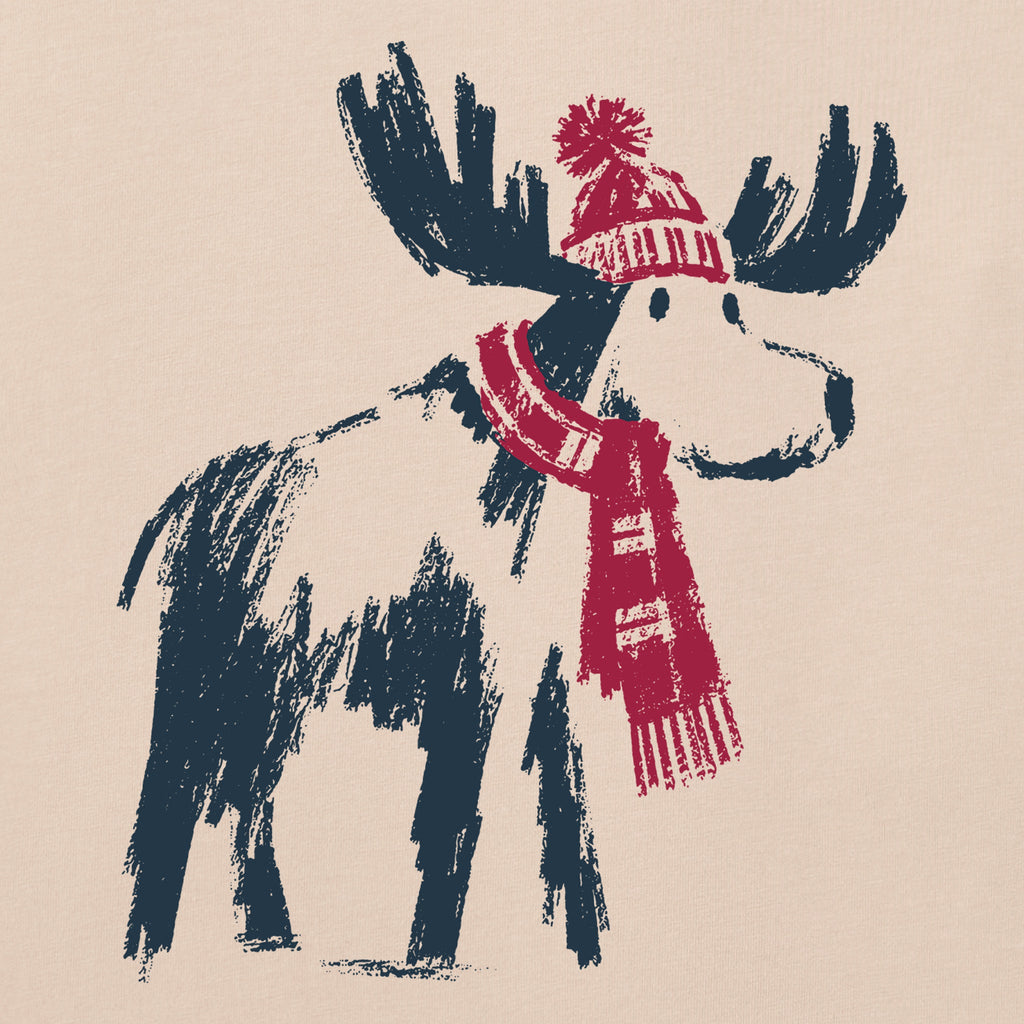 Men's Cozy Moose Mens Short Sleeve Oversized Crusher Tee