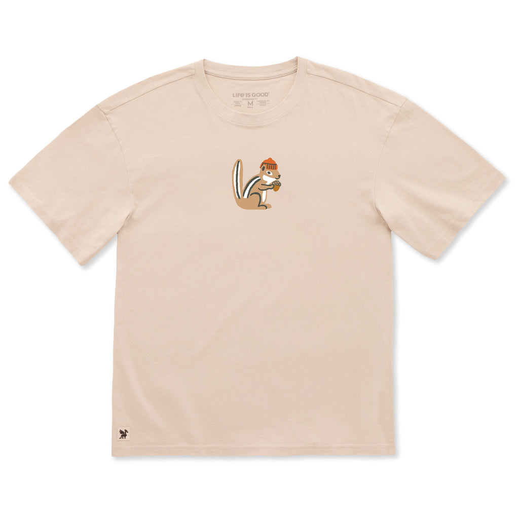 Men's Cozy Chipmunk Mens Short Sleeve Oversized Crusher Tee