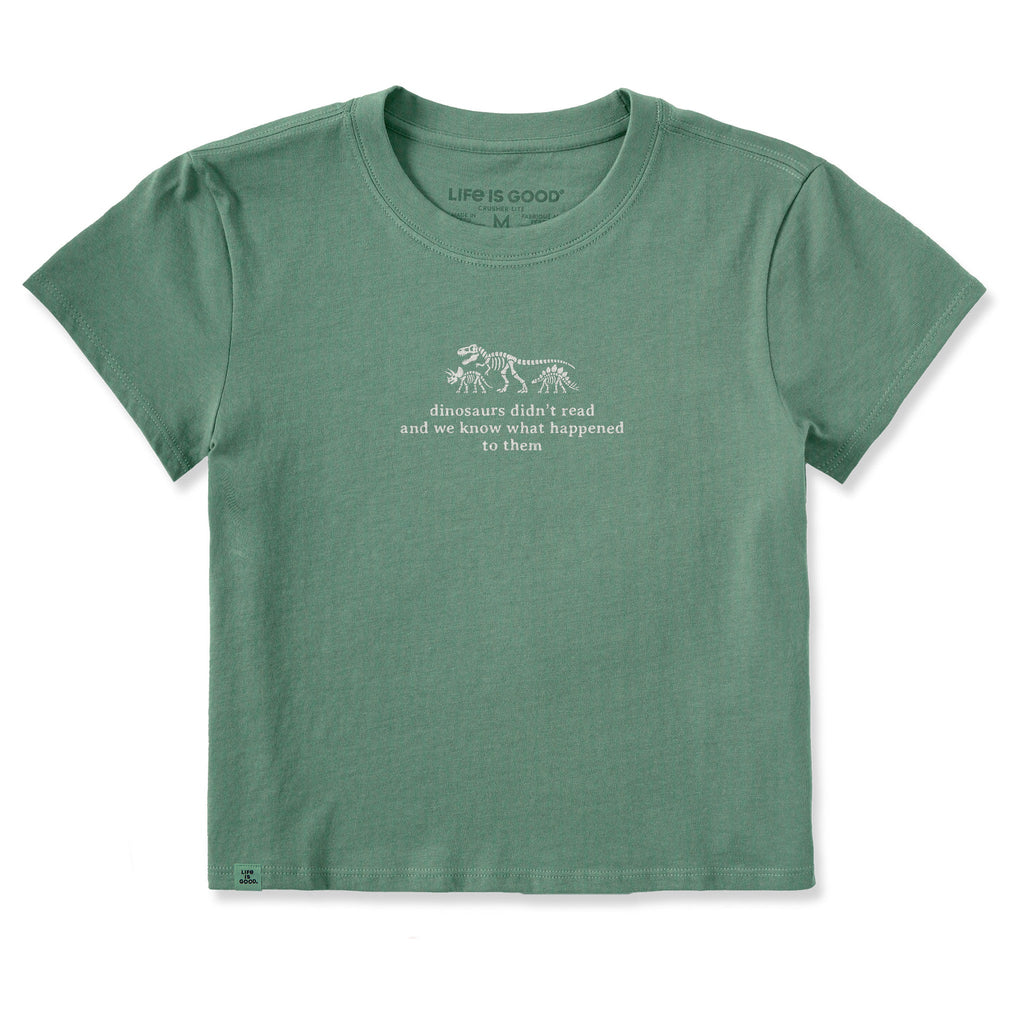 Women's Dinosaurs Didn't Read Crusher-LITE Shrunken Tee product image 1