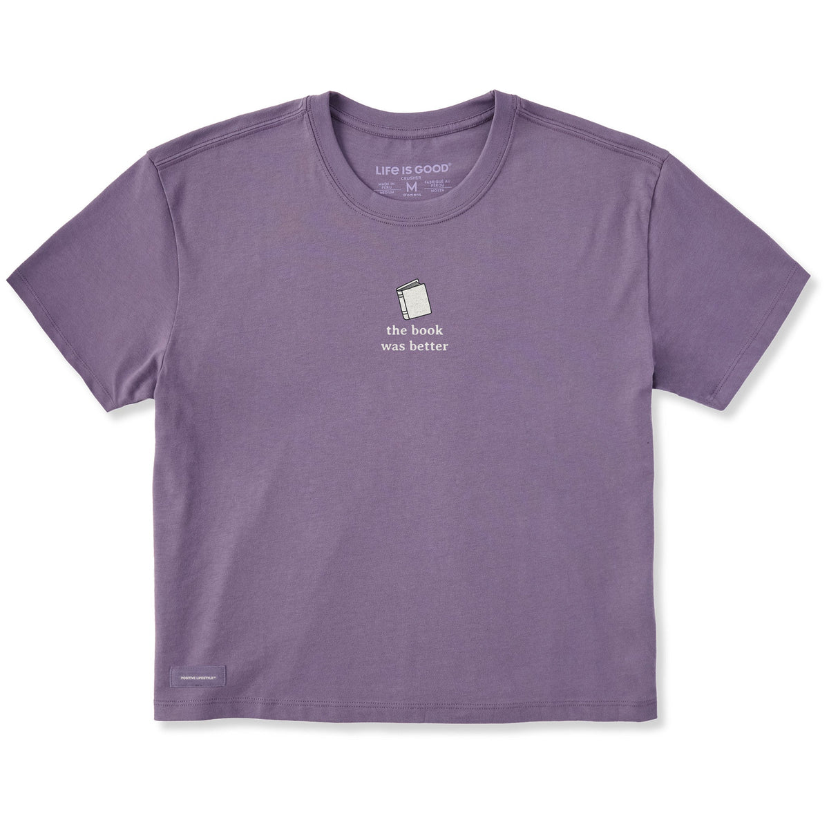 Women's The Book Was Better Short Sleeve Crusher Boxy Tee product image 1