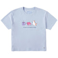 Women's A Few of My Favorite Reading Things Short Sleeve Crusher Boxy Tee