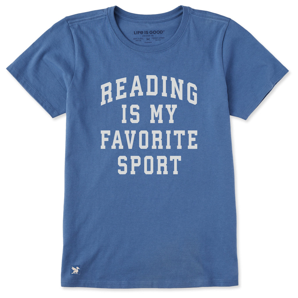 Women's Reading is My Favorite Sport Short Sleeve Crusher product image 1
