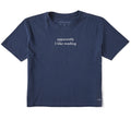 Women's Apparently I Like Reading Short Sleeve Crusher Boxy product image 1