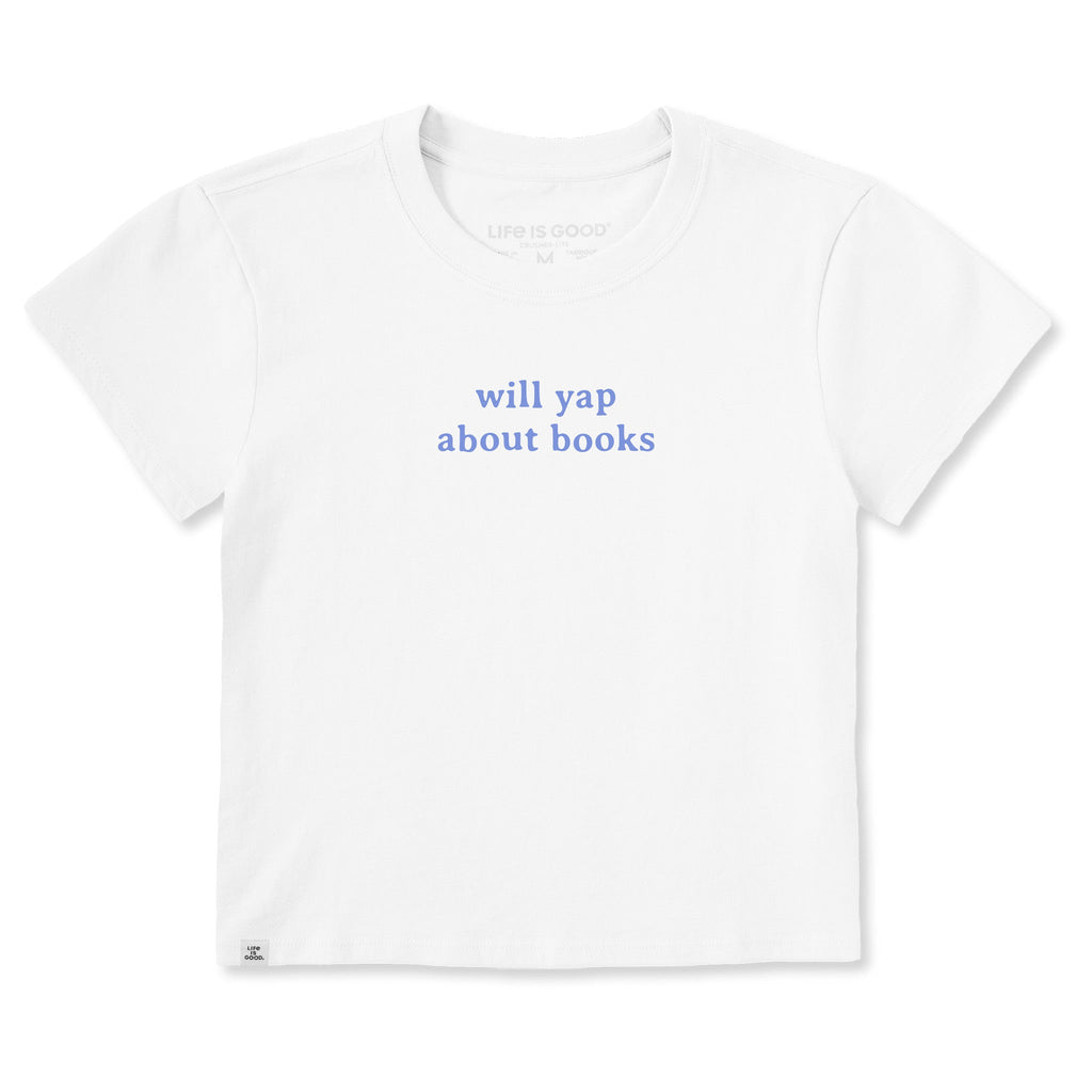 Women's Will Yap About Books Crusher-LITE Shrunken Tee product image 1