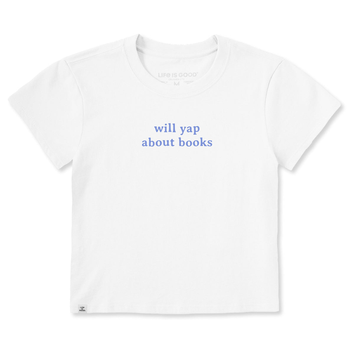 Women's Will Yap About Books Crusher-LITE Shrunken Tee product image 1