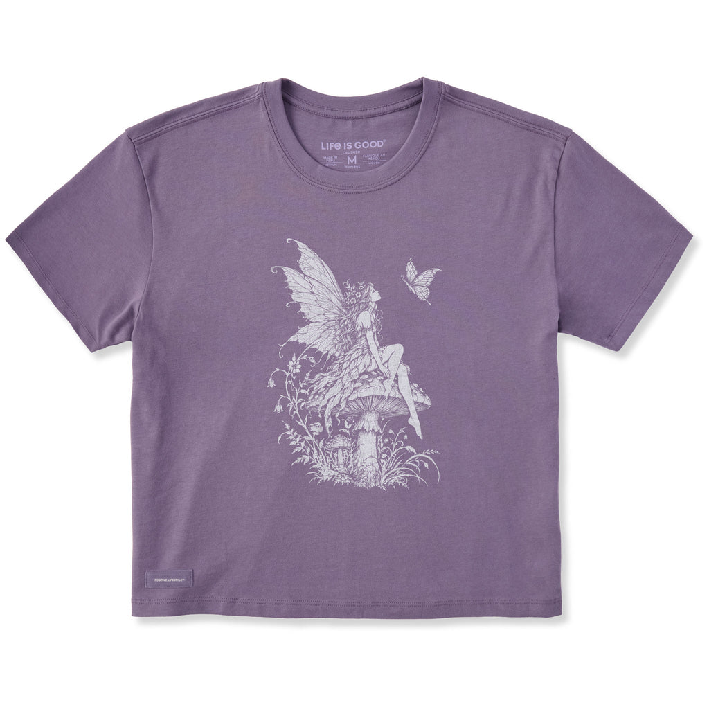 Women's Toadstool Fairy Short Sleeve Crusher Boxy Tee product image 1
