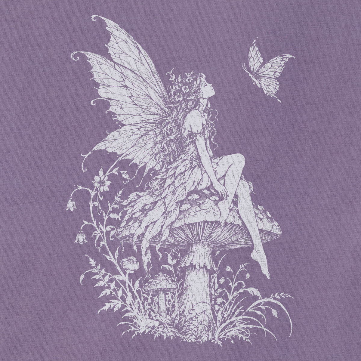 Women's Toadstool Fairy Short Sleeve Crusher Boxy Tee product image 2