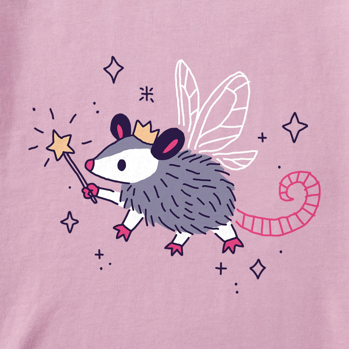 Women's Fairy Possum Short Sleeve Crusher Tee product image 2